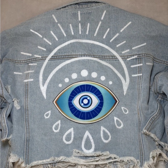 TRIO Light Blue Denim Jacket - Picture 4 of 7